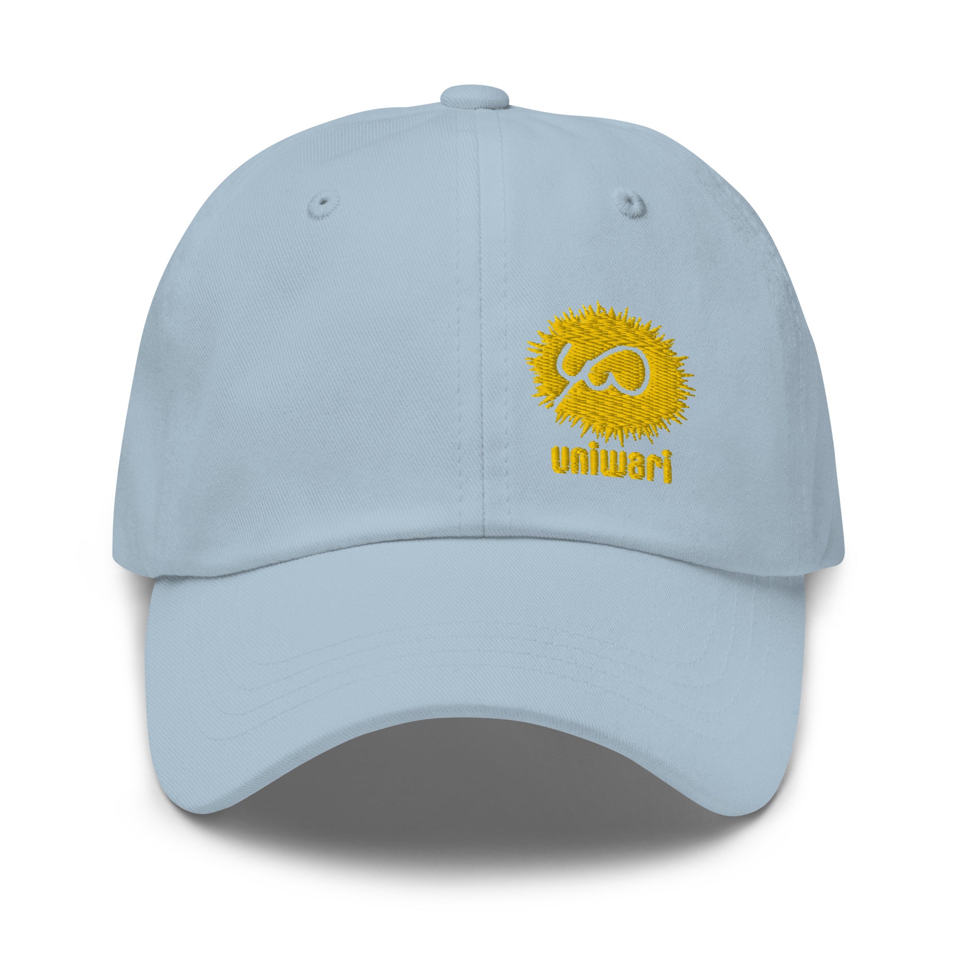Blue Cap- Front Design with an Yellow Embroidery of Uniwari Logo