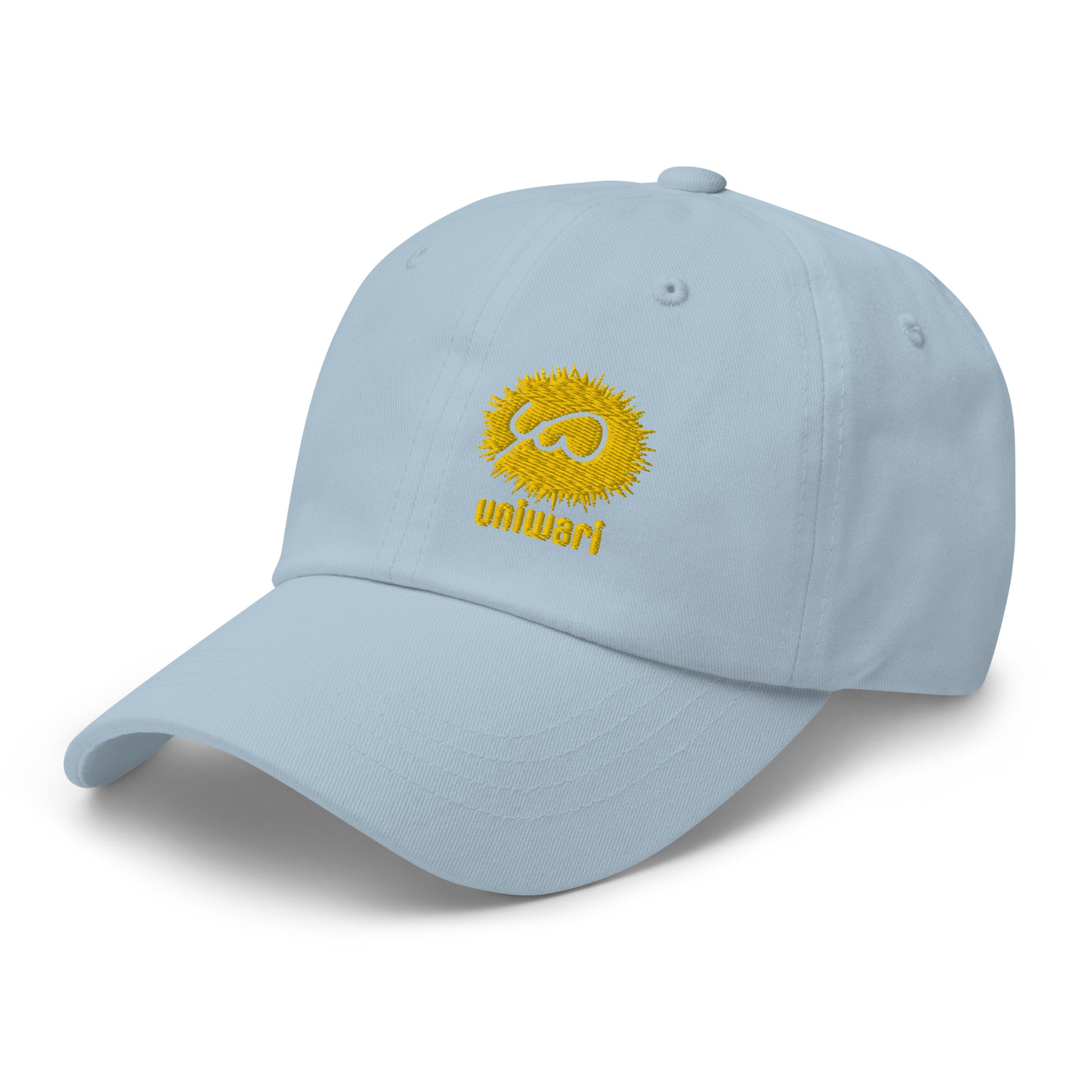 Blue Cap- Front Design with an Yellow Embroidery of Uniwari Logo