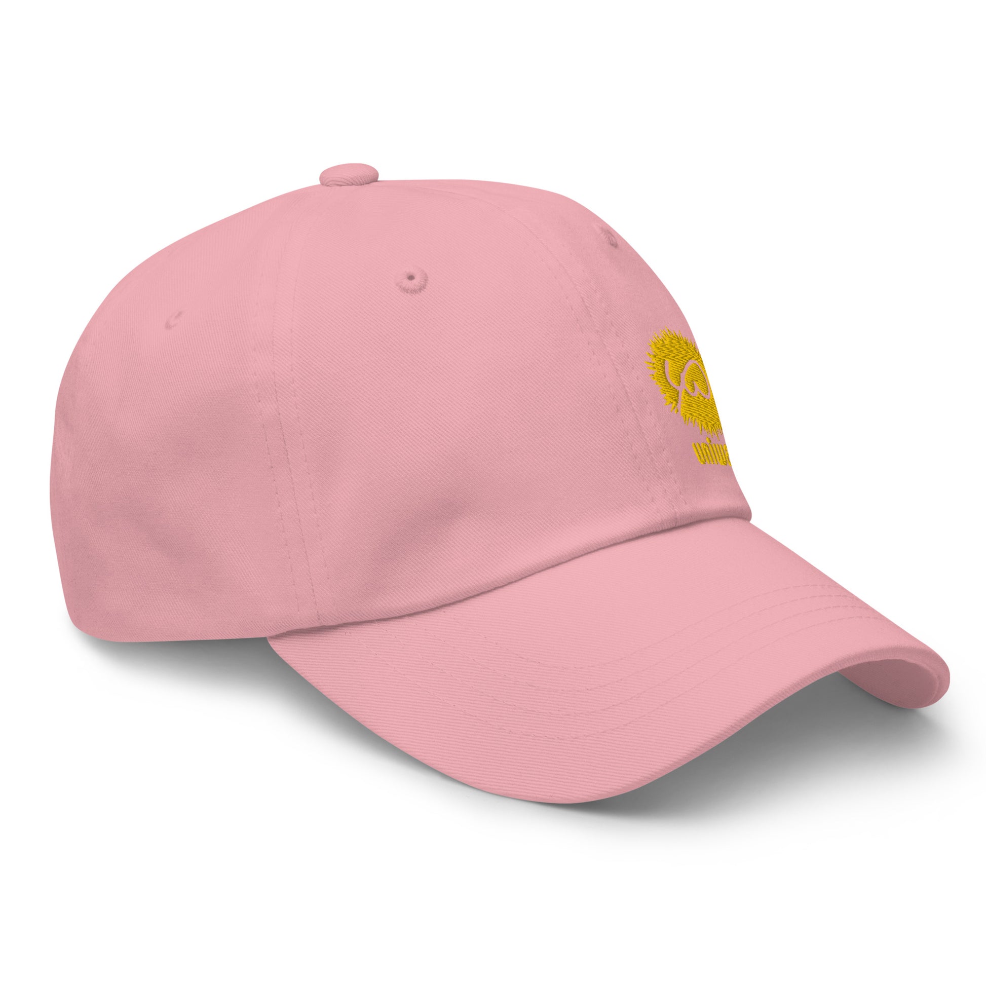Pink Cap- Front Design with an Yellow Embroidery of Uniwari Logo